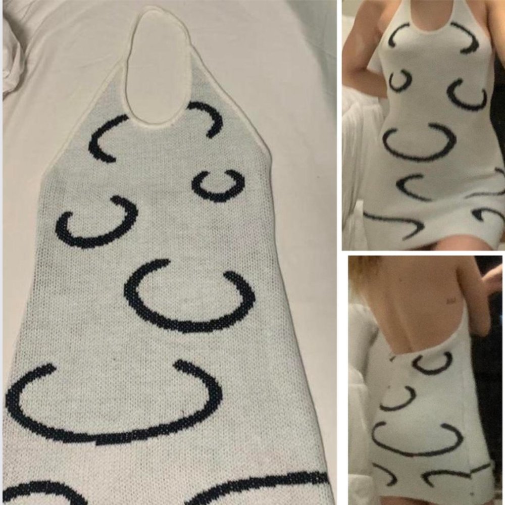 Pattern Sweater Dress